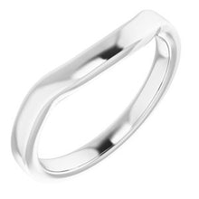 Charger l&#39;image dans la galerie, Sterling Silver Band for 6 mm Square Ring
