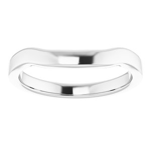 Sterling Silver Band for 5.5 mm Square Ring
