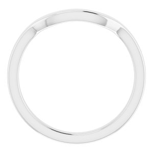 Sterling Silver Band for 7 mm Square Ring