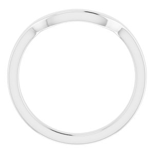 Sterling Silver Band for 7.5 mm Square Ring