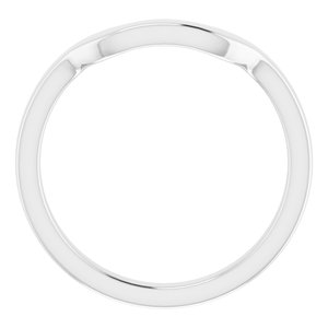 Sterling Silver Band for 8 mm Square Ring