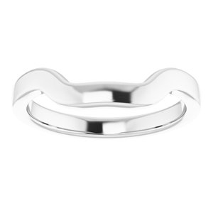 Sterling Silver Band for 8 mm Square Ring