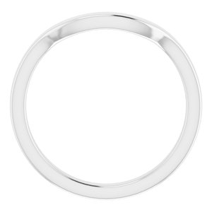 Sterling Silver Band for 6.5 mm Square Ring