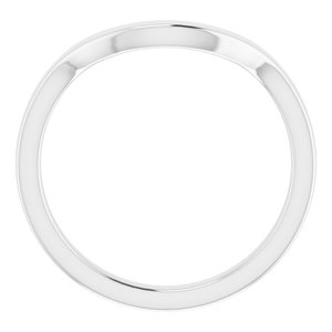 Sterling Silver Band for 10 mm Cushion Ring