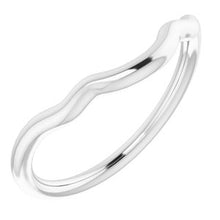 Charger l'image dans la galerie, Sterling Silver Band for 7.4 mm Round Ring
