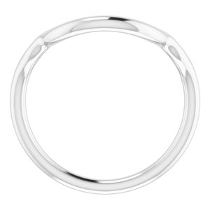 Sterling Silver Band for 15 mm Round Ring