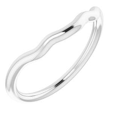 Charger l'image dans la galerie, Sterling Silver Band for 5 mm Cushion Ring

