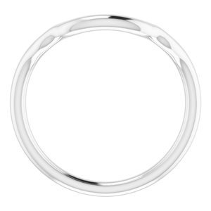 Sterling Silver Band for 10 mm Cushion Ring