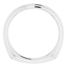 Charger l'image dans la galerie, Sterling Silver Band for 8x6 mm Oval Ring
