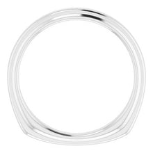 Charger l'image dans la galerie, Sterling Silver Band for 5 mm Square Ring
