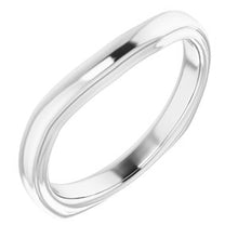 Charger l'image dans la galerie, Sterling Silver Band for 7 mm Square Ring
