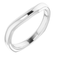 Charger l'image dans la galerie, Sterling Silver Band for 7.5 mm Square Ring
