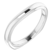 Charger l'image dans la galerie, Sterling Silver Band for 6 mm Square Ring
