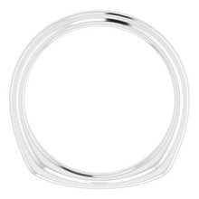 Charger l'image dans la galerie, Sterling Silver Band for 6 mm Square Ring
