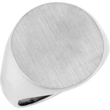 Charger l'image dans la galerie, Sterling Silver 18 mm Round Signet Ring
