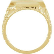 Load image into Gallery viewer, Octagon Nugget Signet Ring
