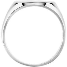 Load image into Gallery viewer, Sterling Silver 12x9 mm Oval Signet Ring
