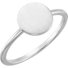 Charger l'image dans la galerie, Continuum Sterling Silver Round Engravable Ring
