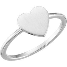 Load image into Gallery viewer, Continuum Sterling Silver Heart Engravable Ring
