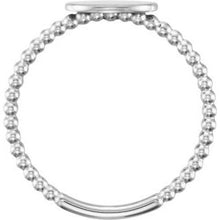 Charger l'image dans la galerie, Be Posh¬Æ Oval Engravable Beaded Ring 
