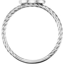 Load image into Gallery viewer, Be Posh¬Æ Oval Engravable Rope Ring
