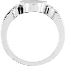 Charger l&#39;image dans la galerie, Sterling Silver 16.1x9.5 mm Oval Signet Ring
