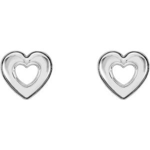 Continuum Sterling Silver Heart Earrings