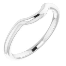 Load image into Gallery viewer, Sterling Silver Band for 8 mm Cushion Ring

