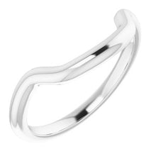 Charger l'image dans la galerie, Sterling Silver Band for 14 mm Cushion Ring
