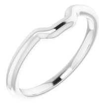 Load image into Gallery viewer, Sterling Silver Band for 7x5 mm Emerald Ring

