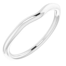 Charger l'image dans la galerie, Sterling Silver Band for 7.4 mm Round Ring
