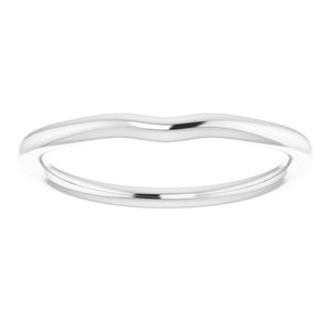 Sterling Silver Band for 6x4 mm Oval Ring