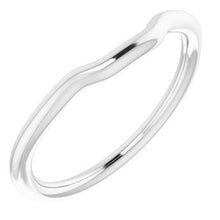 Charger l'image dans la galerie, Sterling Silver Band for 7x5 mm Emerald Ring
