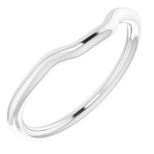 Charger l'image dans la galerie, Sterling Silver Band for 8x6 mm Emerald Ring
