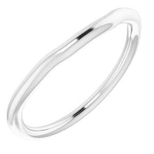 Charger l'image dans la galerie, Sterling Silver Band for 7 mm Square Ring
