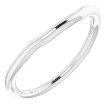 Charger l'image dans la galerie, Sterling Silver Band for 7.5 mm Square Ring
