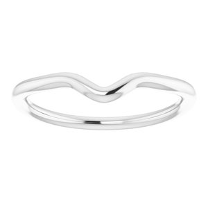 Sterling Silver Band for 9x4.5 mm Marquise Ring