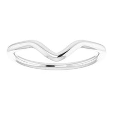 Charger l'image dans la galerie, Sterling Silver Band for 10x7 mm Pear Ring
