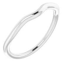 Charger l'image dans la galerie, Sterling Silver Band for 8.2 mm Round Ring
