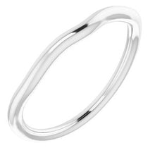 Charger l'image dans la galerie, Sterling Silver Band for 5 mm Cushion Ring
