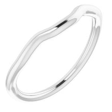 Charger l'image dans la galerie, Sterling Silver Band for 8x6 mm Emerald Ring
