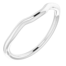 Charger l'image dans la galerie, Sterling Silver Band for 9x7 mm Emerald Ring
