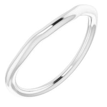Charger l'image dans la galerie, Sterling Silver Band for 6.5 mm Square Ring
