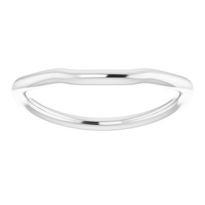 Sterling Silver Band for 8 mm Square Ring