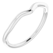 Charger l'image dans la galerie, Sterling Silver Band for 7x5 mm Pear Ring
