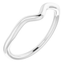 Charger l'image dans la galerie, Sterling Silver Band for 9x6 mm Pear Ring
