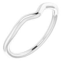Charger l'image dans la galerie, Sterling Silver Band for 8x6 mm Pear Ring
