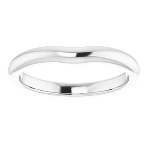 Sterling Silver Band for 6x4 mm Emerald Ring