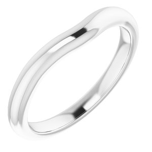 Sterling Silver Band for 11x9 mm Emerald Ring