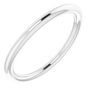 Sterling Silver Band for 6 mm Round Ring